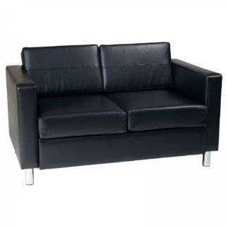    Office Star SV1132 Love Seat Loveseat, Black