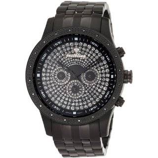 JBW Just Bling Mens JB 6225 K 562 Pave Dial Diamond Black Rubber 