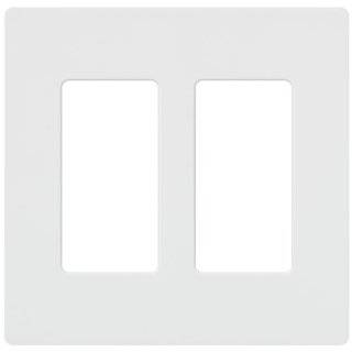 Lutron CW 2 WH 2 Gang Claro Wall Plate, White