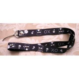 New Badtz Maru Black Color Key Holder ID Badge LANYARD