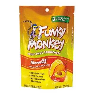 Funky Monkey Snacks MangOJ, Mango with Orange Juice, Freeze Dried 
