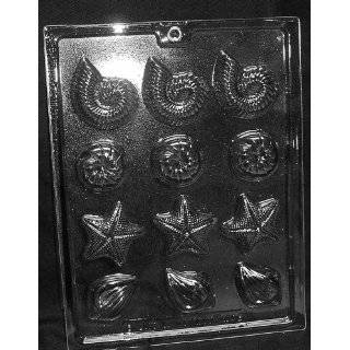  SHELLS (3D) Nautical Candy Mold Chocolate