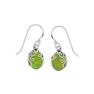  Mary Louise Green Turquoise Earrings: Jewelry