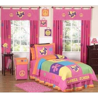 Groovy Peace Sign Childrens Bedding 3pc Full / Queen Set