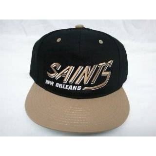   Orleans Saints Script 2 Tone Snapback Hat i Black & Gold,Hats for Men
