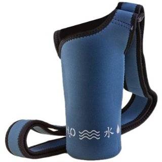Recycled Plastic (PET) Reusable Water Bottle Sling   2 Pack   (1 Blue 
