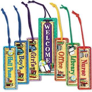   9877ME Plastic wrapped hall passes on nylon cords, 6 x 2, pack of 6