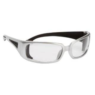 Body Glove 90218 V Line High Impact Safety Glasses, Clear Frame, Clear 