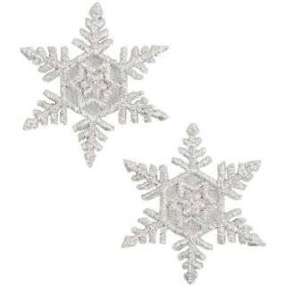  Small Branch Snowflake Iron on Applique Pack of 3 Arts 