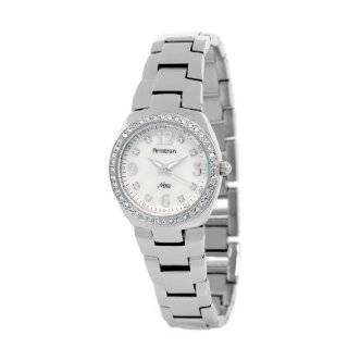   Swarovski Crystal Accented Silver Tone Bracelet Watch: Watches