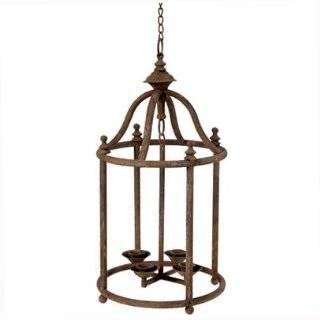  Wood / Iron Candle Holder Chandelier: Home & Kitchen