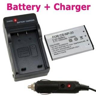 NP 20 BATTERY+CHARGER FOR CASIO EXILIM EX Z75 Z77 S770