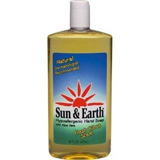 Sun & Earth Liquid Hand Soap Pump Refill, 16 Ounce Bottles (Pack of 6)