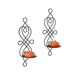 Twisted Wire Candle Sconce Set