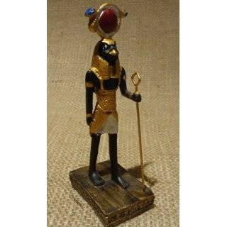 Small EGYPTIAN REPRODUCTION STATUE OF KING Horus, Medium   6.8 inch