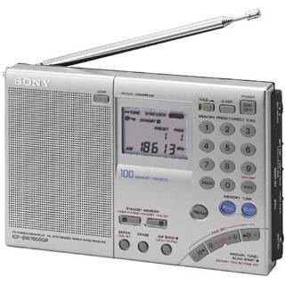 Sony ICF SW7600GR AM / FM Shortwave World Band Receiver with Single 