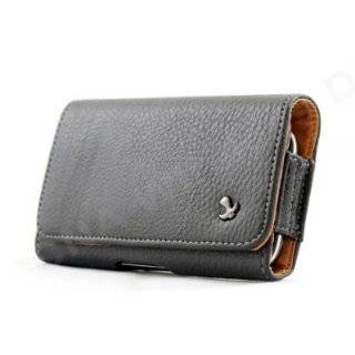 Premium Horizontal Pebbled Leather Carrying Pouch Case for Pantech 