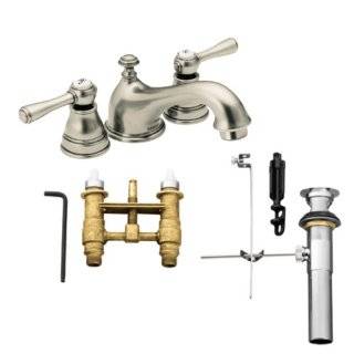 Moen T6103AN 9300 Kingsley Two Handle Low Arc Bathroom Faucet with 