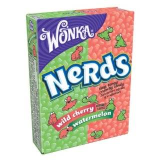 Wonka Nerds, Watermelon and Wild Cherry, 1.65 Ounce Packets (Pack of 
