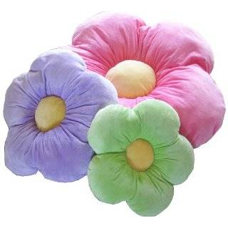 Daisy Flower Pillow   Pink   Large:  Home & Kitchen