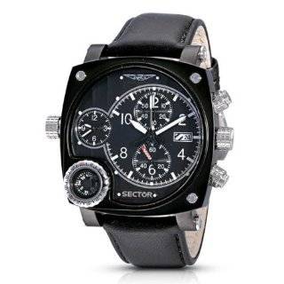 Sector Mens R3253907025 Compass Collection Chronograph Dual Movement 