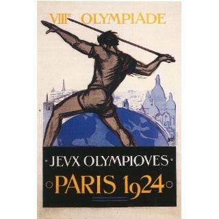 OLYMPIC GAMES PARIS 1924 JEUX OLYMPIQUES FRANCE FRENCH LARGE VINTAGE 
