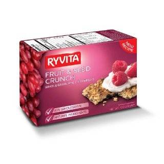 Ryvita Whole Grain Rye Crispbread, Sesame Rye, 8.8 Ounce Boxes (Pack 
