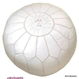 Moroccan Leather Pouf 