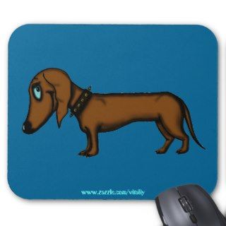Funny dachshund mousepad design