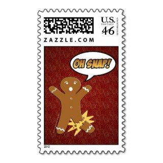 Oh Snap Funny Gingerbread Man Stamps