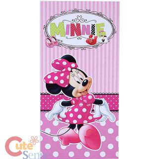 Disney Minnie Mouse Pink Beach Towel Bath Towel Bow tique Shop Cotton 30x60