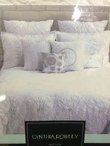 Cynthia Rowley White Queen Comforter Set