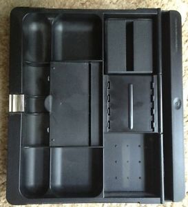 3m Black Plastic Adjustable Desk Drawer Organizer