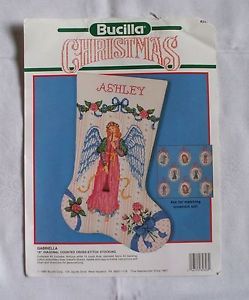 Counted Cross Stitch Embroidery Christmas Stocking Kit Victorian