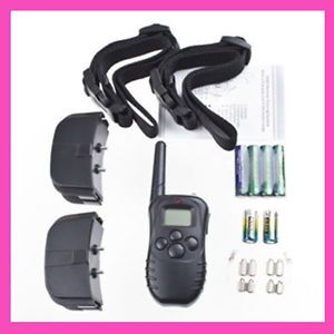 Electric LCD Shock Control Remote Training Collar for 2 Dogs Pet Anti Bark 100LV