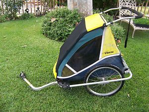 trek double jogging stroller bike trailer