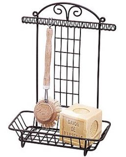 'fermier' washing up soap and brush stand by lavender & sage