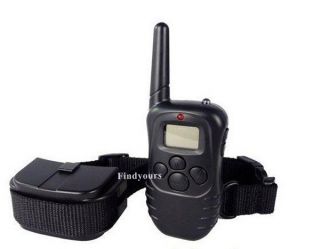 100LV Shock Vibration Remote Pet Dog Training Collar with LCD Display 300M Range