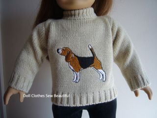 Doll Clothes Fits American Girl Dog Sweater Leggings