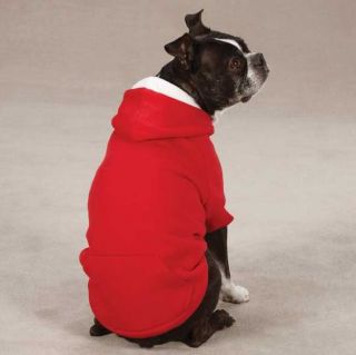 Zack Zoey Fleece Dog Hoodie Sweatshirt Coat Jacket Hooded Hood Red Green New
