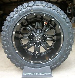 20x12 Tis 535 Black Toyo Open Country MT 33 12 50 20 33" Mud Tires