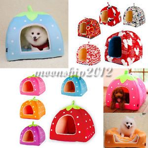 Various Design Soft Pet Dog Cat Bed House Kennel Doggy Warm Cushion Basket