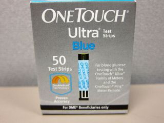 50 Mail Order One Touch Ultra Blue Diabetic Test Strips 4 2015 OneTouch