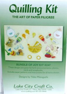 Quilling Kit Bundle of Joy Baby Themed Paper Filigree Scrapbooks Cards Photo