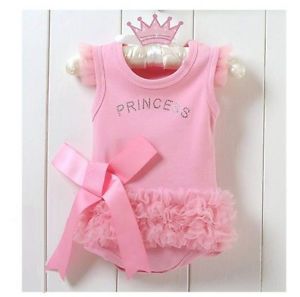1pc Kid Baby Girl Princess Romper Jumpsuit Dress Costume Clothes Outfit 0 6M