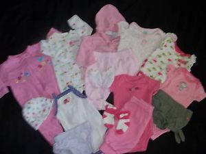 15 Baby Girl Newborn Spring Summer Outfit Clothes Lot One Piece Shirt Pant Short
