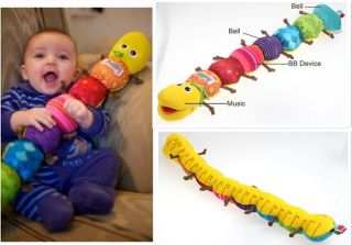 New Popular Colorful Musical Inchworm Soft Lovely Developmental Baby Toy