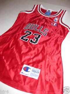 Michael Jordan #23 Chicago Bulls Jersey Dress Toddler Girls 4T