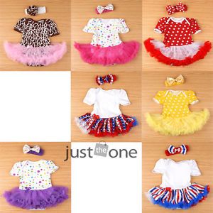 Cute Lovely Baby Toddler Infant Girl 1 Piece Ruffles Tutu Romper Jumpsuit Dress