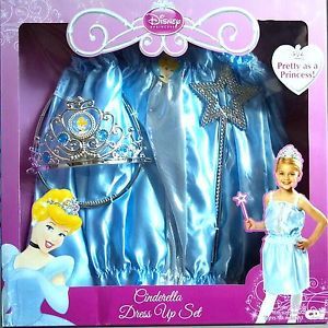 Disney Princess Cinderella Dress Up Set Children Kids Toddler Girls Costume Play